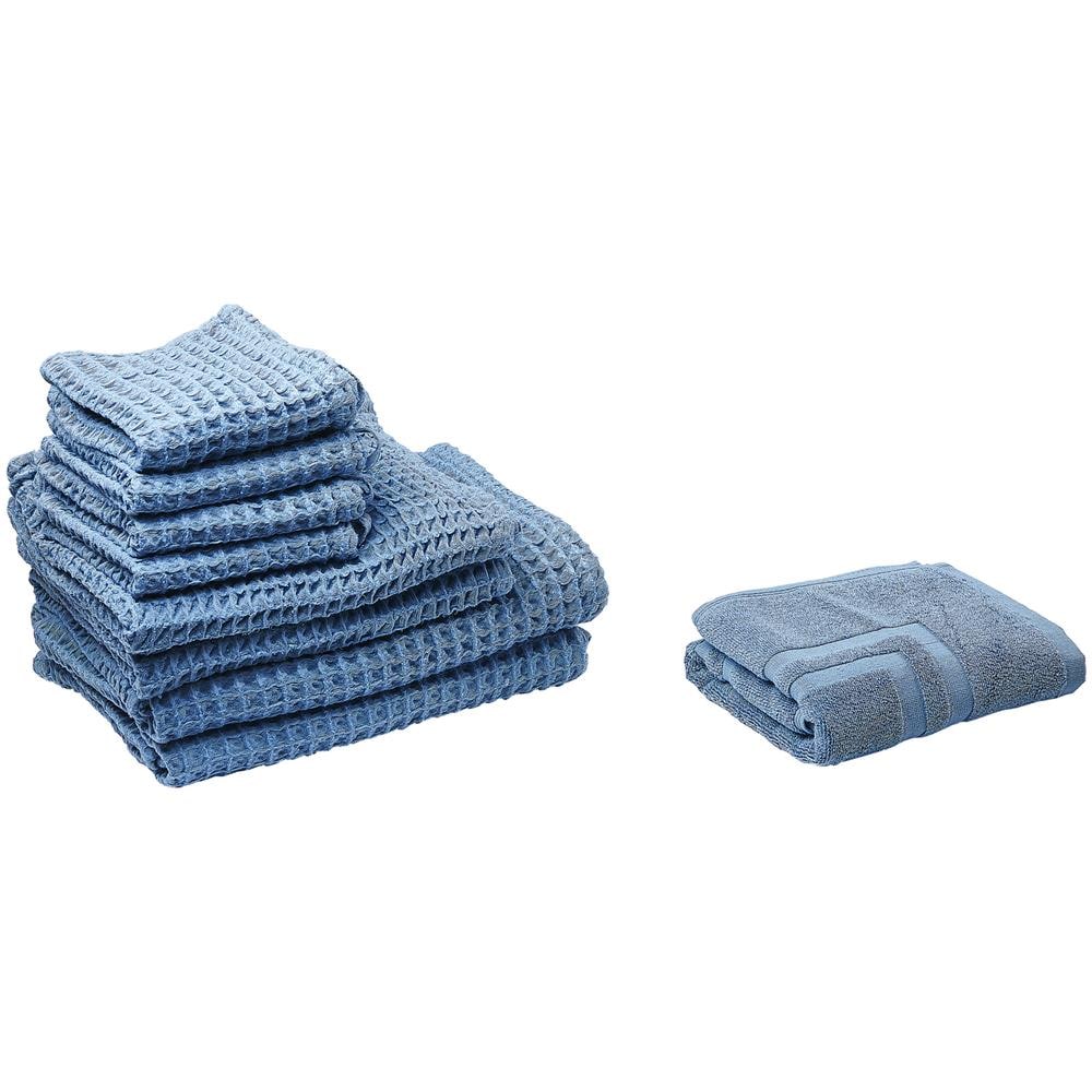 Set Di 9 Asciugamani In Cotone Blu Areora - Foto 1