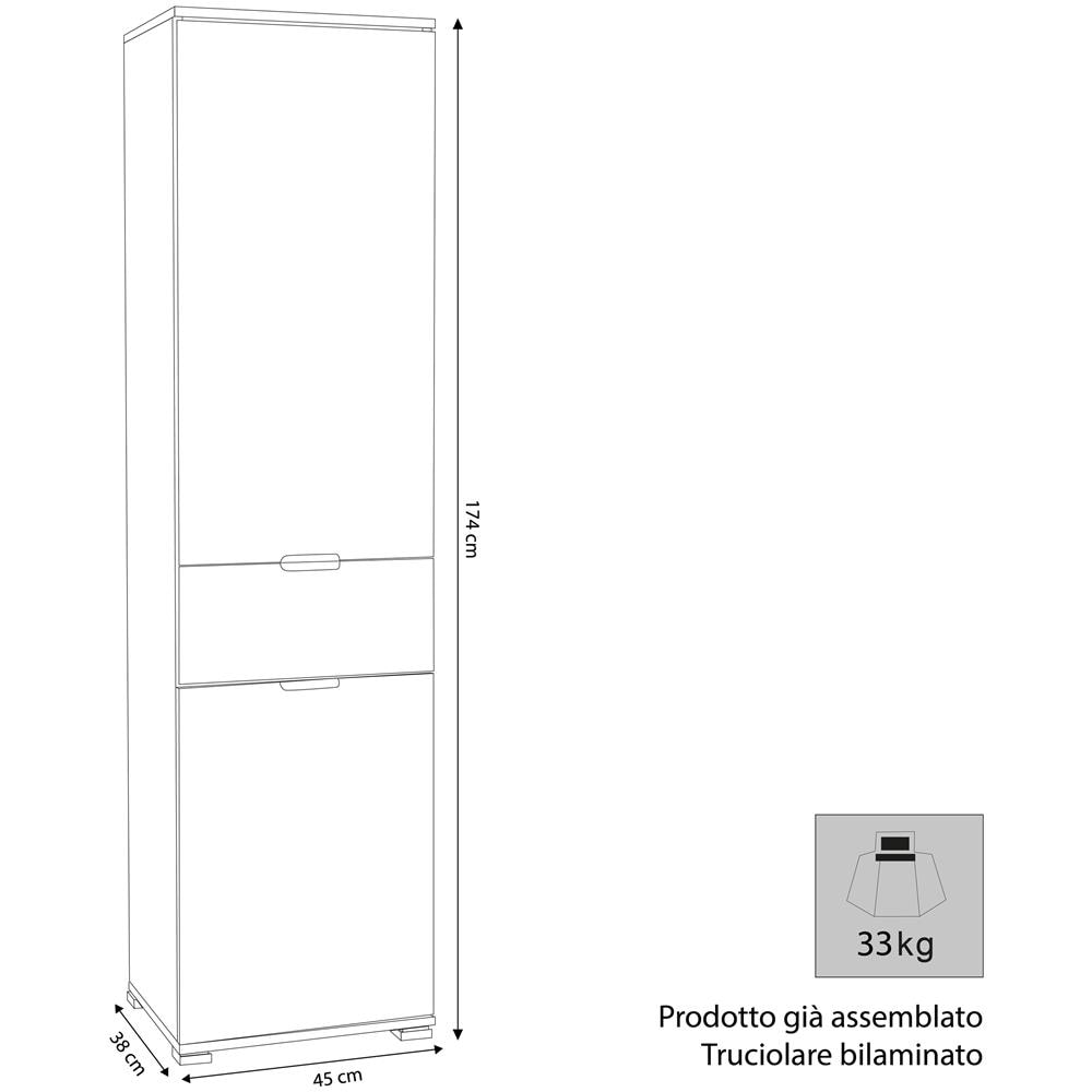 Pippo - Armadio Con 3 Ante E Un Cassetto - Foto 2