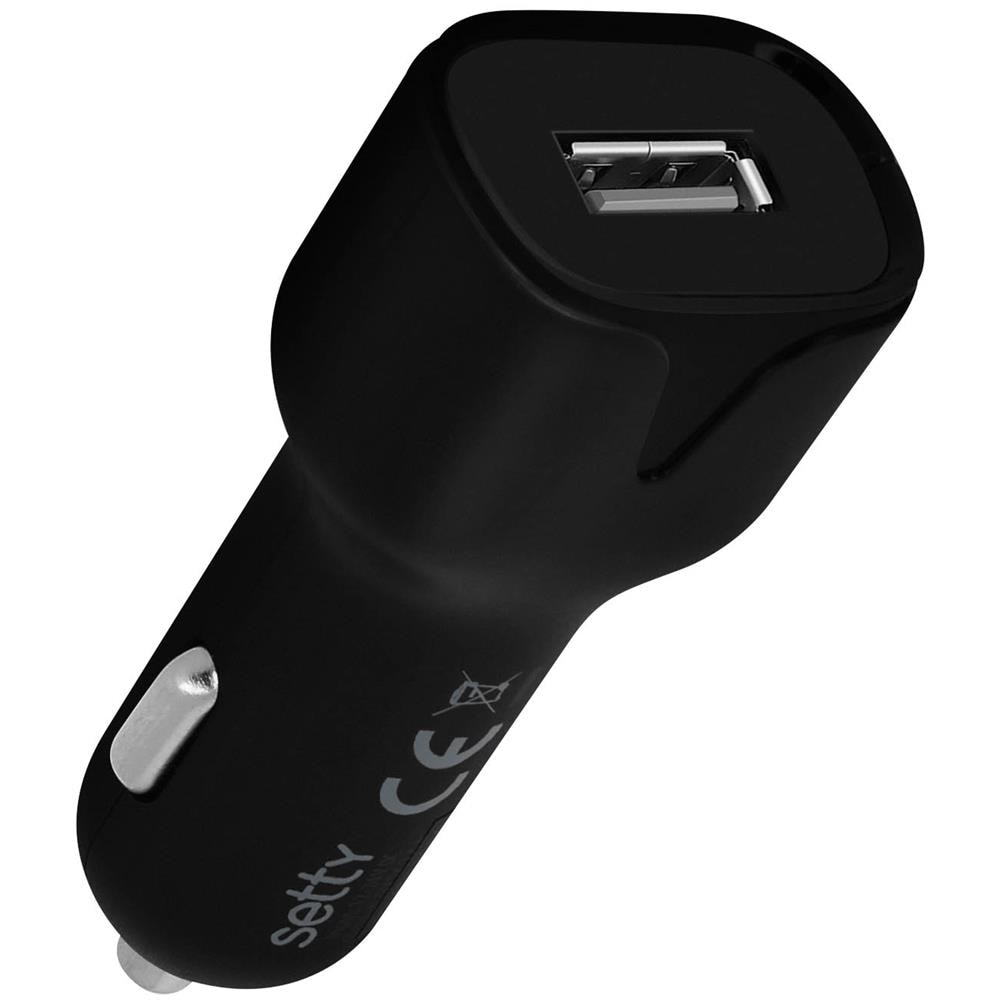 Caricatore Accendisigari Usb 2.4a Carica Rapida + Cavo Micro-usb 1m Nero - Foto 5