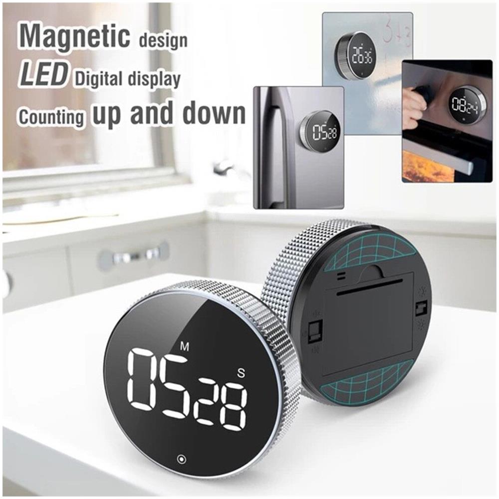 HTN Timer Digitale A Led Timer Digitale Timer Digitale Timer Manuale Countdown Slow Orologio Alla Sveglia Temporizzatore Meccanico RE11126