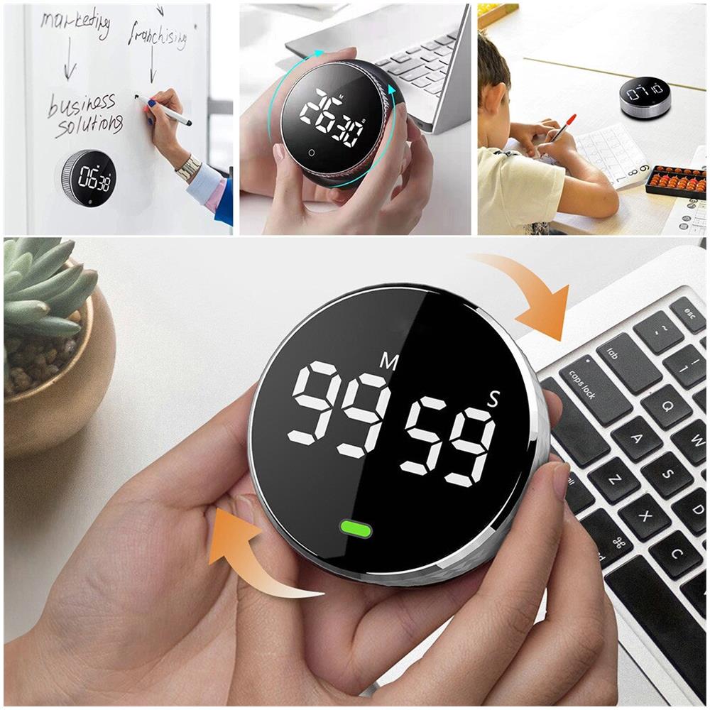 HTN Timer Digitale A Led Timer Digitale Timer Digitale Timer Manuale Countdown Slow Orologio Alla Sveglia Temporizzatore Meccanico RE11126