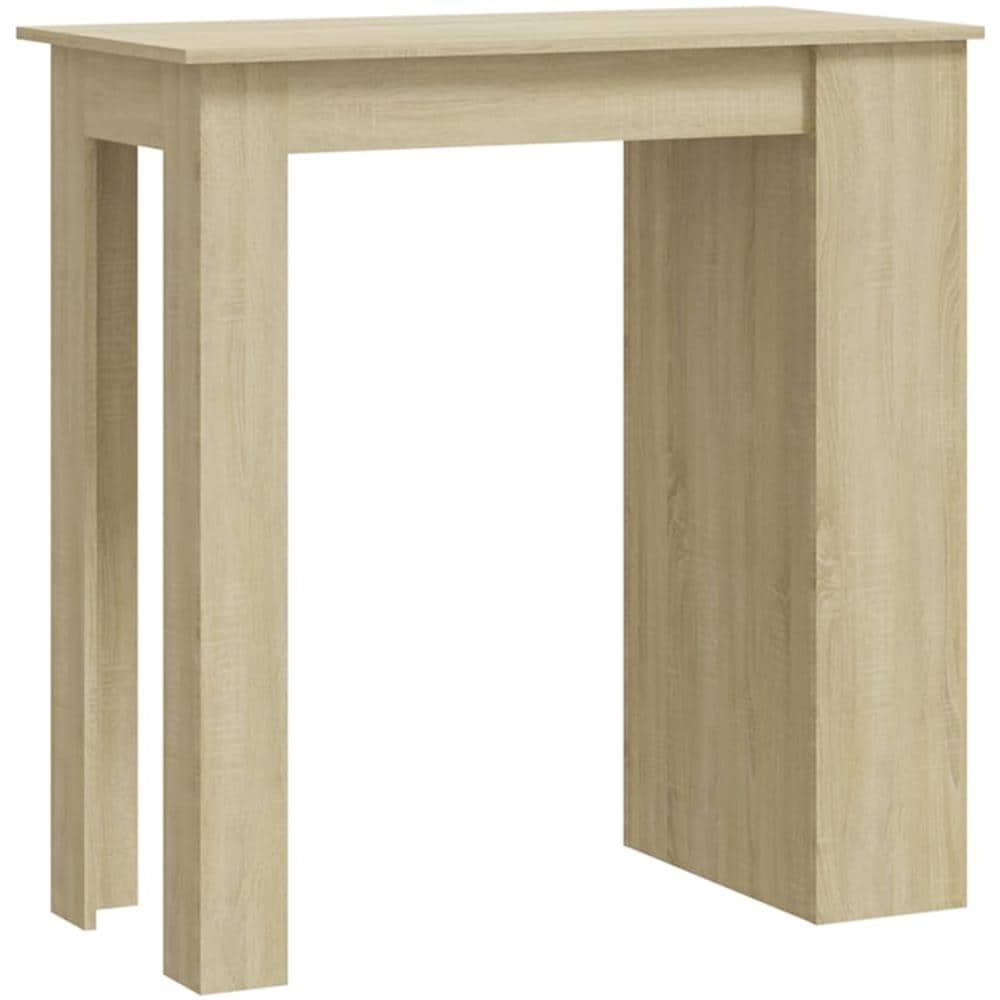 Tavolo Bar con Ripiani Rovere Sonoma 102x50x103,5 cm Truciolato - Foto 2