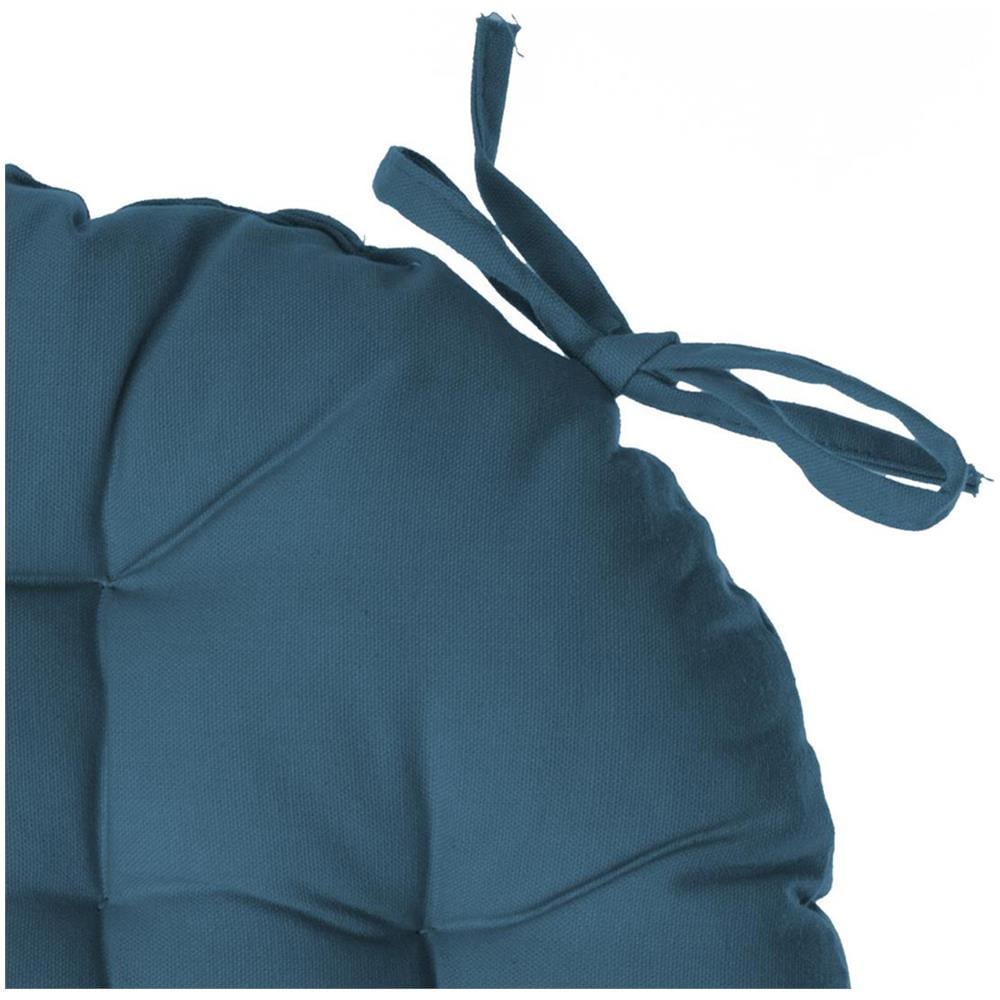 Cuscino Sedia 40 Cm Tinta Unita Blu Blu - Foto 2