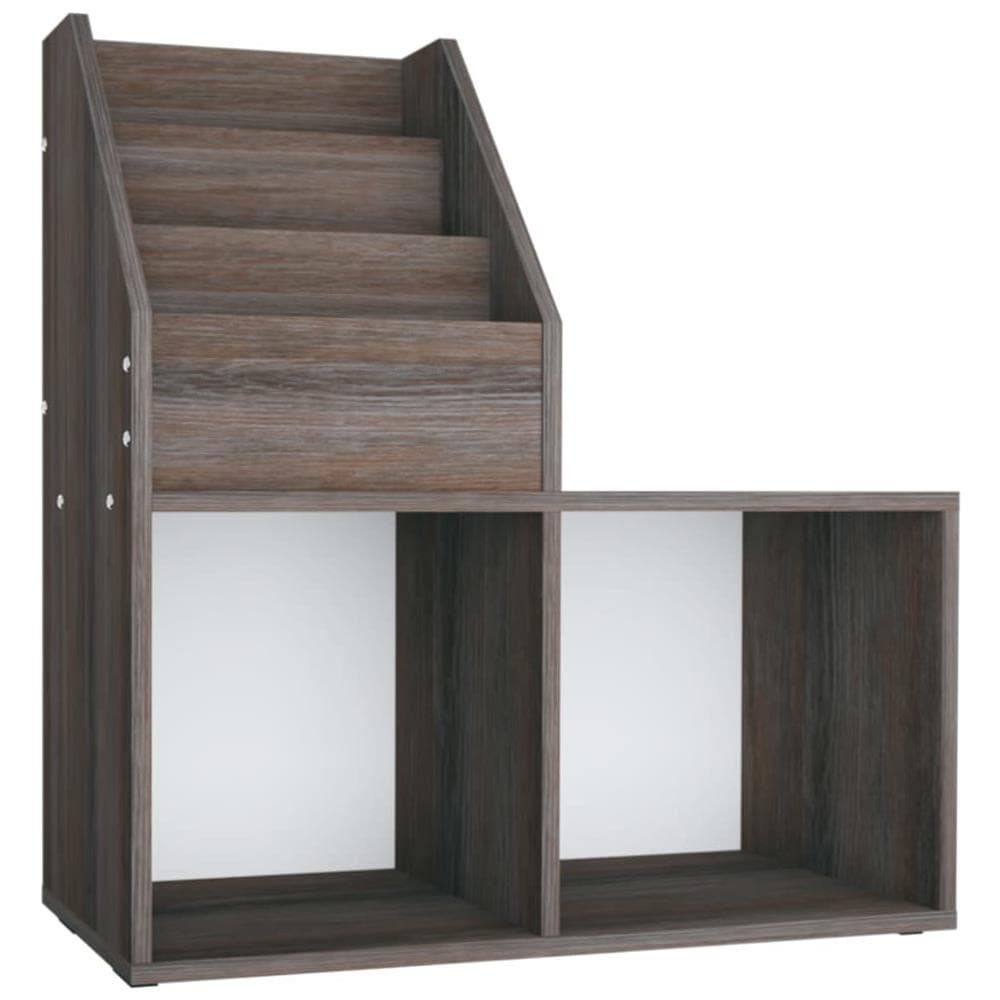 Portariviste Bambini Grigio E Sonoma 71x30x78,5 Cm Truciolato - Foto 2