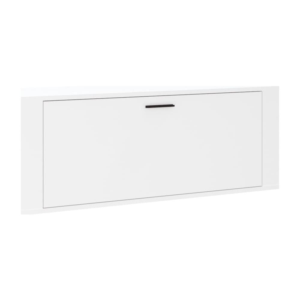 Scarpiera A Muro Bianca 100x35x38 Cm In Legno Multistrato - Foto 2