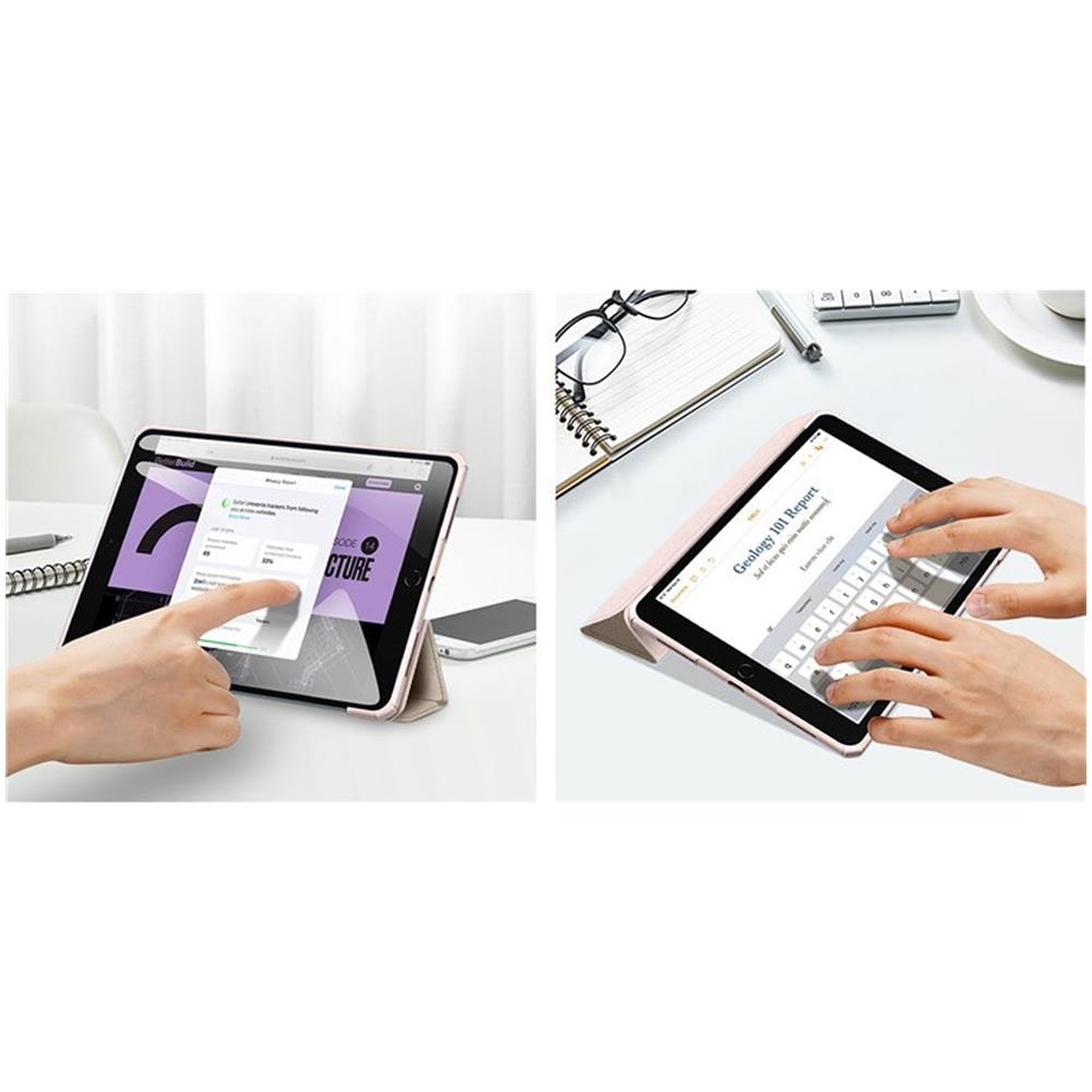 Custodia Ipad 10 2022 Funzione Supporto Dux Ducis Serie Copa Copertina Rosa - Foto 6