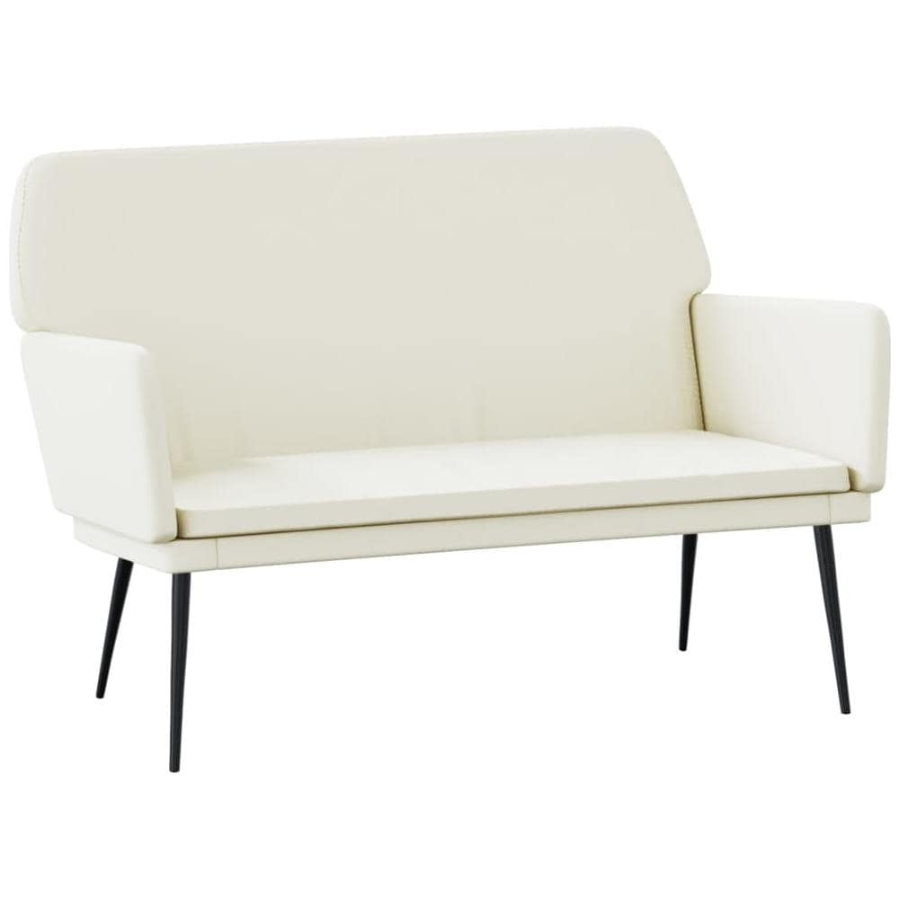 Panca Crema 108x79x79 Cm In Velluto - Foto 2
