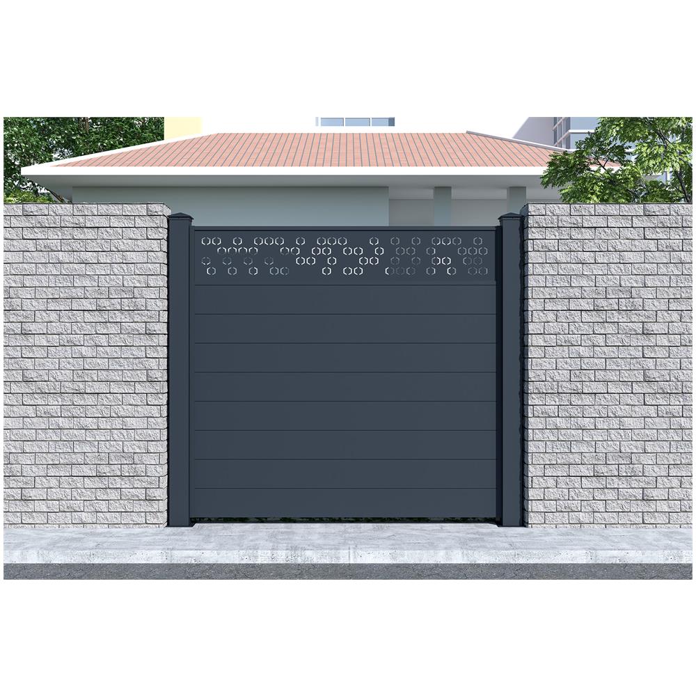 Recinzione In Alluminio Adula 190h170 Grigio - Foto 2