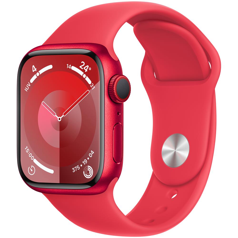Watch Series 9 GPS + Cellular Cassa 41m in Alluminio (PRODUCT) RED con Cinturino Sport Band (PRODUCT) RED - M /L - Foto 2