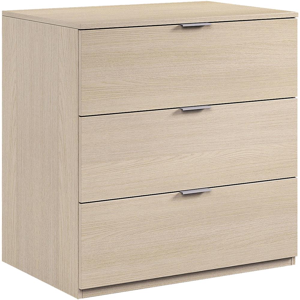 Cassettiera Bridgeport, Settimanale Moderna A 3 Cassetti, Mobile Comò Basso Per Camera Da Letto, Mobile Settimanale, 77x38h80 Cm, Rovere - Foto 2