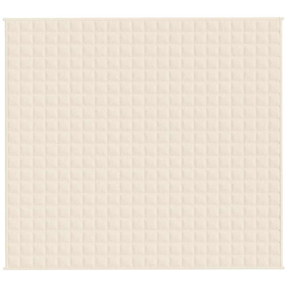 Coperta Ponderata Crema Chiaro 200x225 cm 13 kg Tessuto - Foto 3