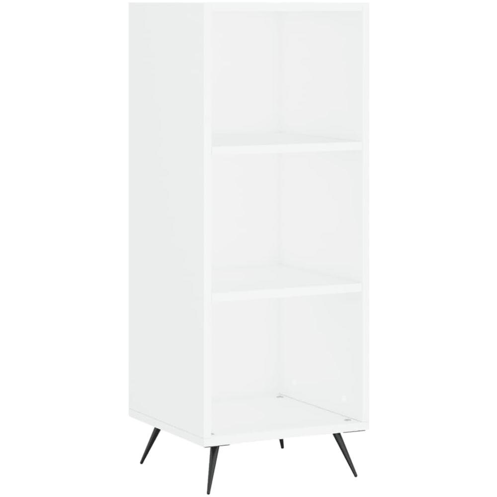 Scaffale Bianco 34,5x32,5x90 Cm In Legno Multistrato - Foto 2