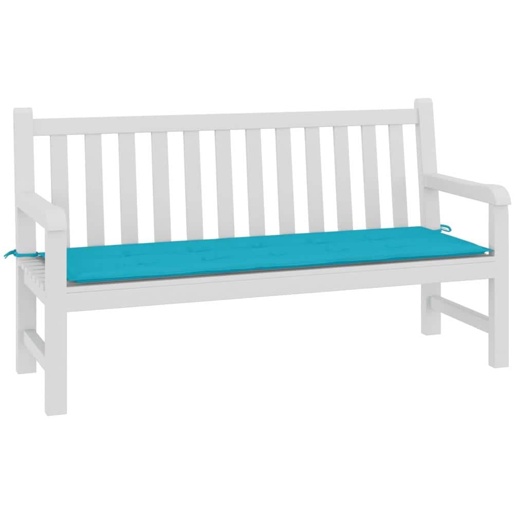 Cuscino Panca Da Giardino Turchese 150x50x3cm In Tessuto Oxford - Foto 3