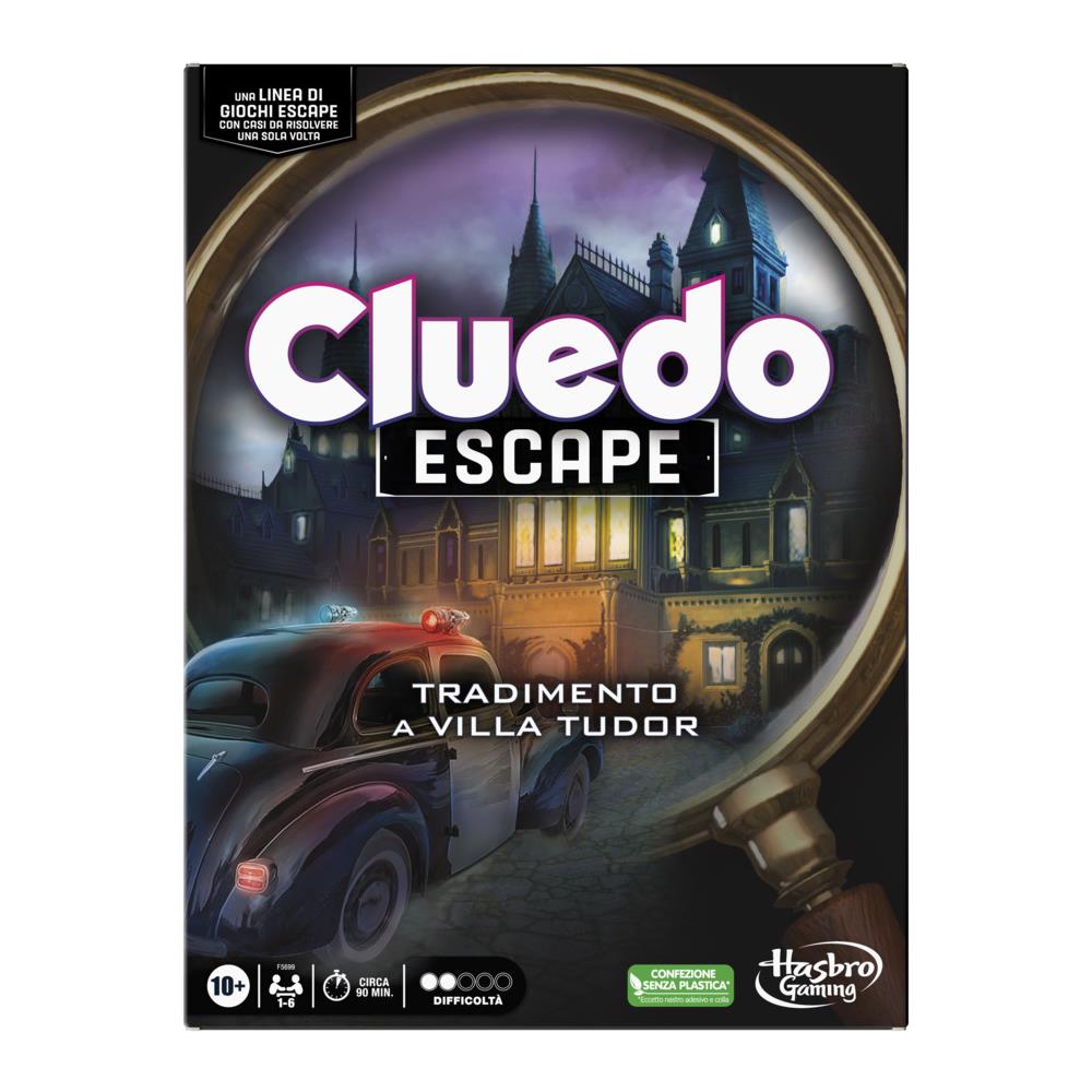 Cluedo Escape - Il Tradimento a Villa Tudor Refresh, un gioco di misteri ed enigmi in versione Escape Game, un gioco da tavolo cooperativo per famiglie, dai 10 anni in su, da 1 a 6 giocatori - Foto 1