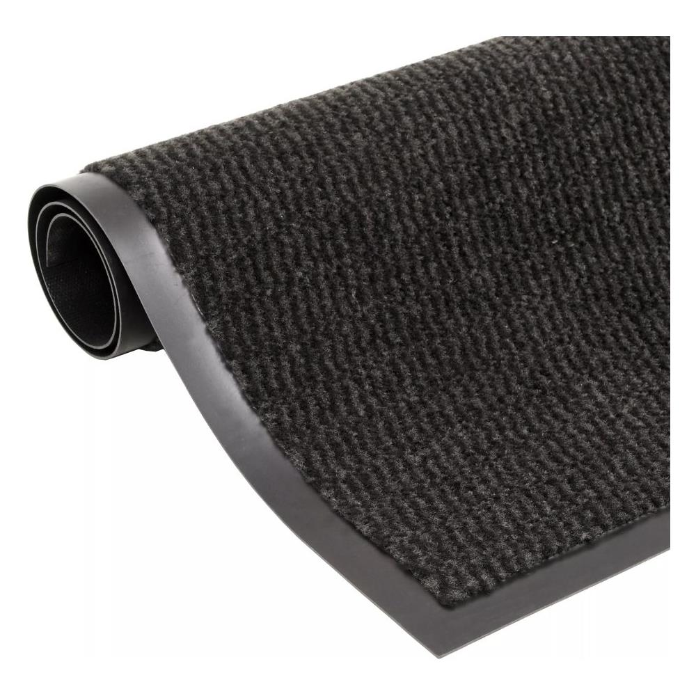 Tappeto Antipolvere Trapuntato Rettangolare 60x90cm Nero - Foto 1