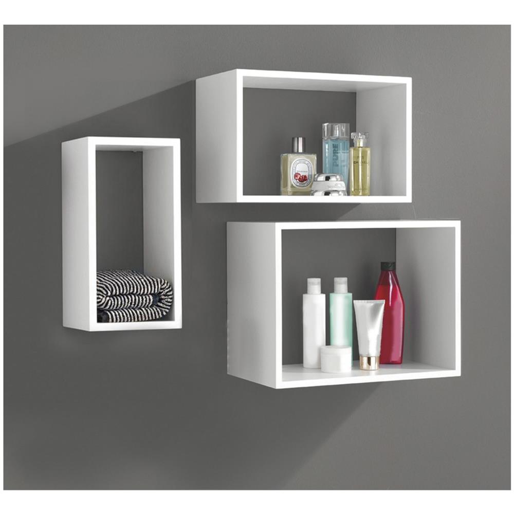 MENSOLA SQUADRATA BIANCA CM 80X20X1,8 NEXTRADEITALIA Confezione da 5PZ