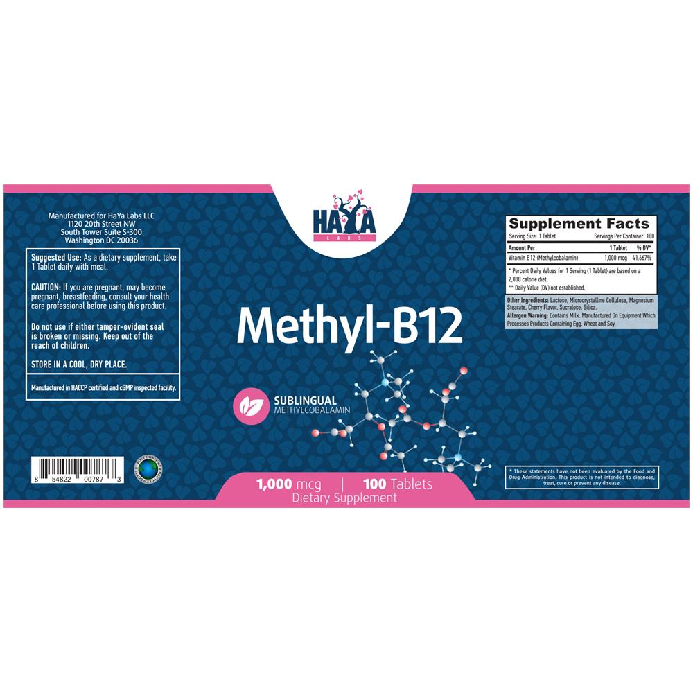 Methyl-b12, 200mcg, 100 Tavolette Sublinguali - Foto 2