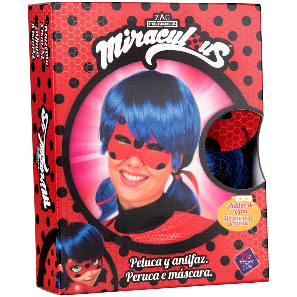 Cofanetto Parrucca E Maschera Ladybug Adulto - Foto 2