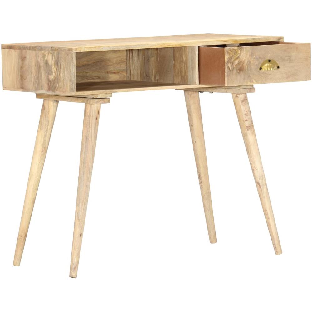 Tavolo Consolle 90x45x75 Cm In Legno Massello Di Mango - Foto 2