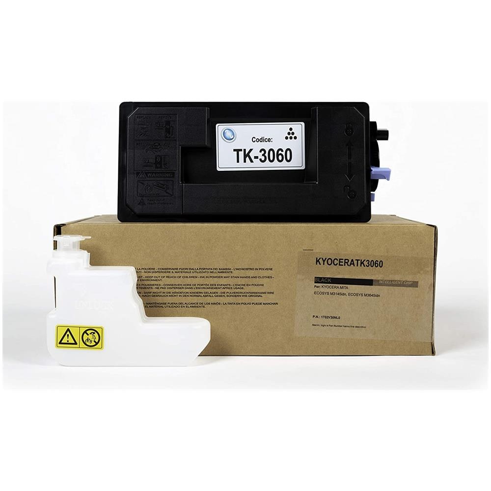 TONER COMPATIBILE -  Kyocera Tk-3060 1t02v30nl0 Per Ecosys M3145idn, Ecosys M3645idn Fornito Di Intelligent Chip Capacità 14500 Copie Made In Italy - Foto 2
