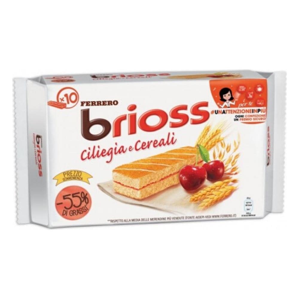 Ferrero Kinder Brioss Ciliegia E Cereali Confezione Da 10 Merendine 280 Gr - Foto 1