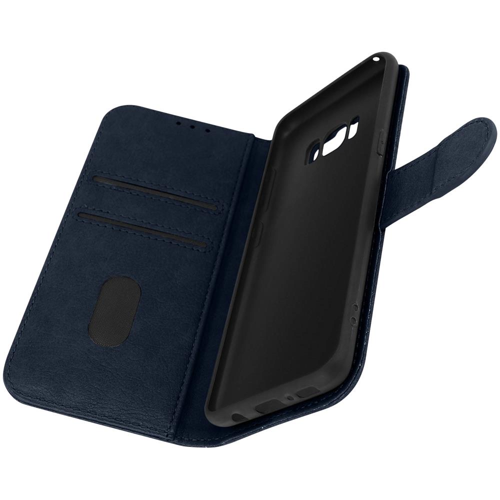 Custodia Per Samsung Galaxy S8, Portacarte E Funzione Supporto Blu Notte - Foto 1
