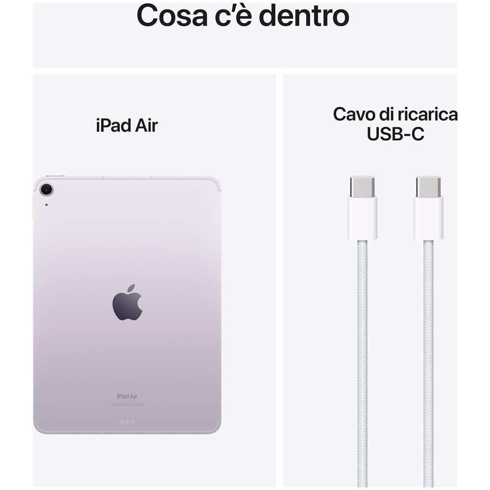 iPad Air M2 (2024 6th Gen) 256GB 11" Wi-Fi + Cellular Viola - Foto 3