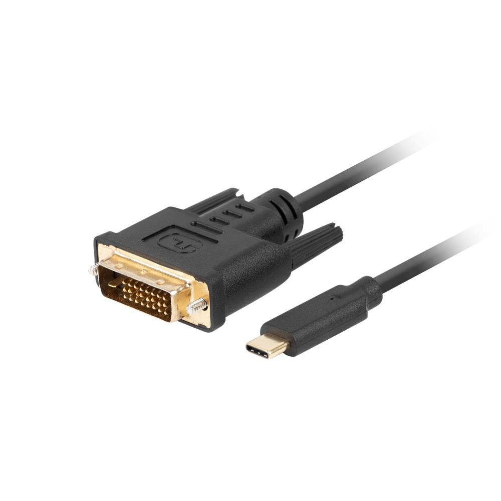 CA-CMDV-10CU-0030-BK cavo e adattatore video 3 m USB tipo-C DVI-D Nero - Foto 1