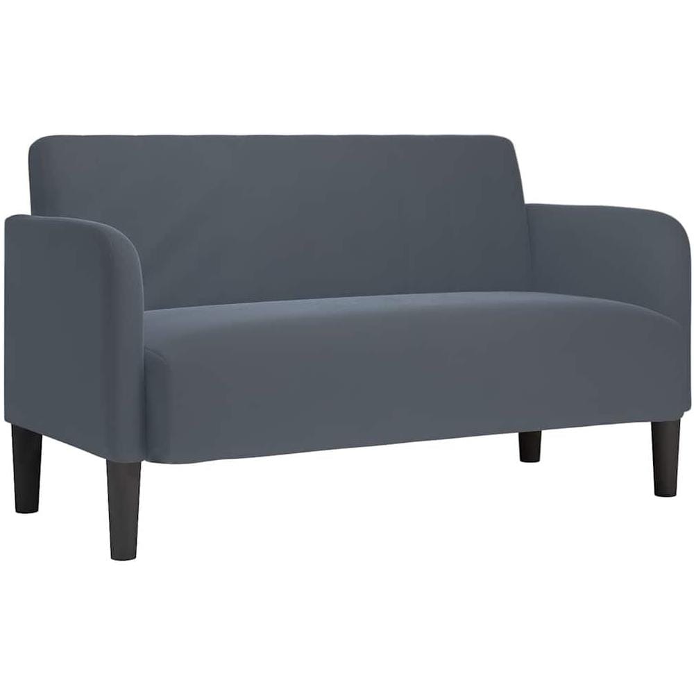 Divano Divanetto Grigio Scuro 109 cm in Velluto - Foto 1
