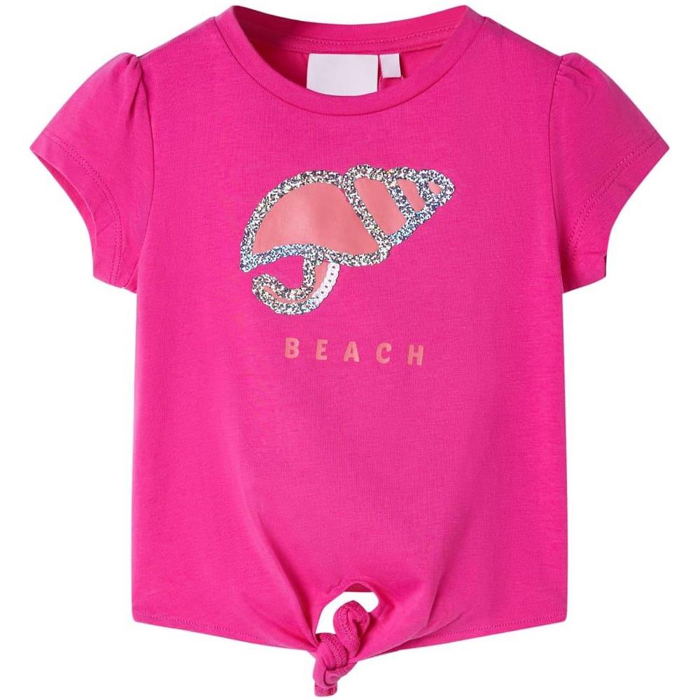 Maglietta da Bambina Rosa Scuro 104 - Foto 1