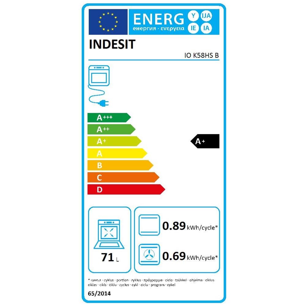 Forno Elettrico da Incasso IO K58HS B 859991705360 Capacità 71 L Multifunzione Ventilato Colore Nero - Foto 3