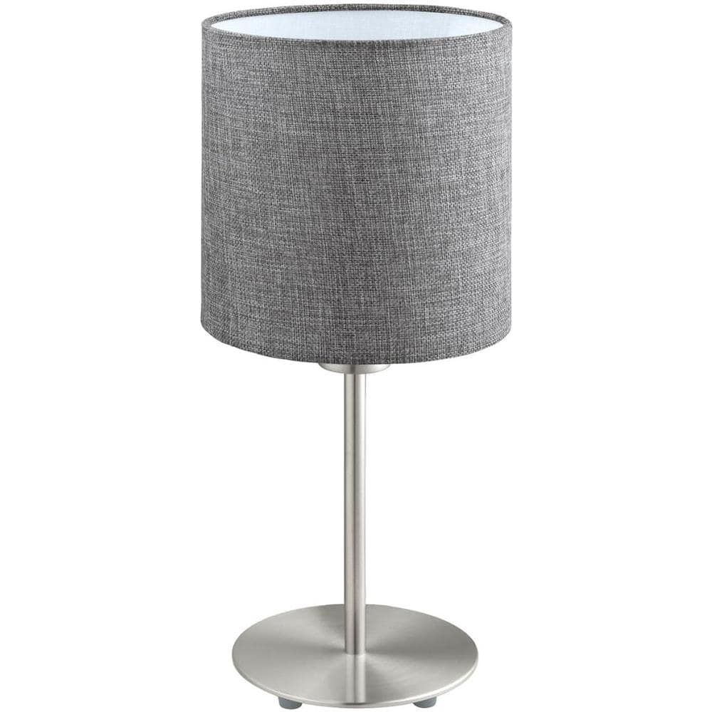 Lampada Da Tavolo Pasteri Nickel E Grigia 96376 - Foto 1