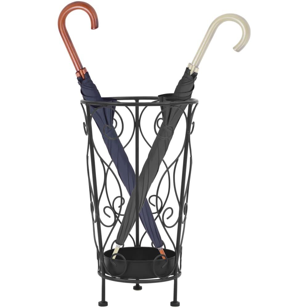 Portaombrelli Stile Vintage Metallo 26x46 Cm Nero - Foto 2