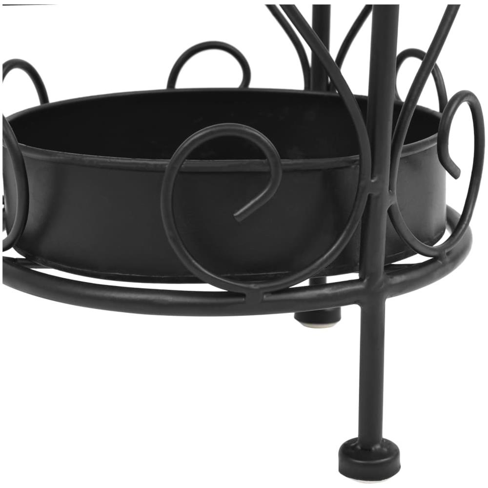 Portaombrelli Stile Vintage Metallo 26x46 Cm Nero - Foto 6