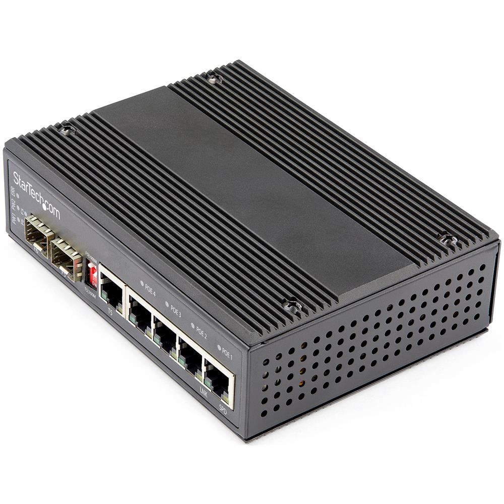 Switch Industriale 5 Porte Gigabit Ethernet Switch - 4 PoE RJ45 - Foto 1