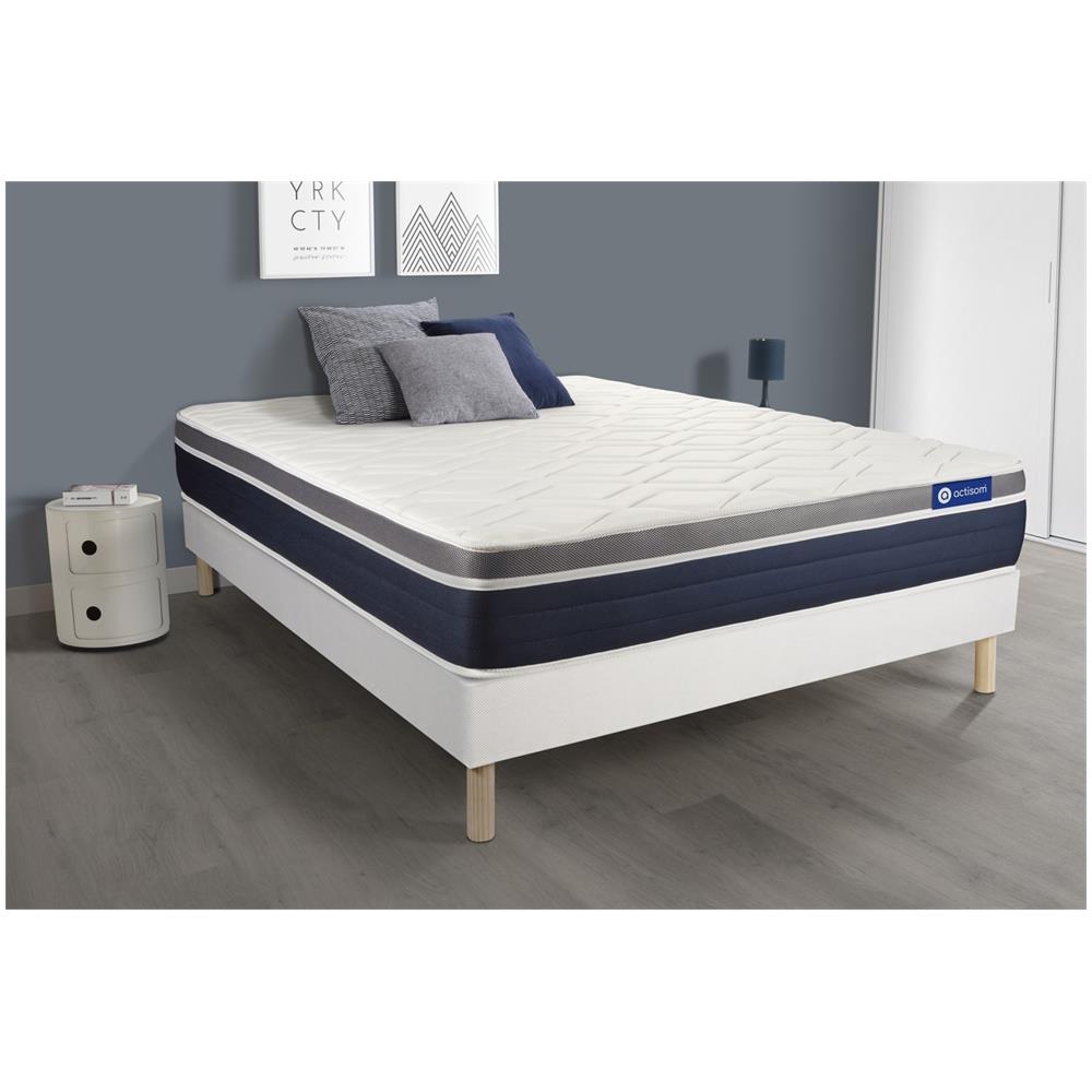 Kit Rete E Materasso Matrimoniale Actiflex Confort 140x210cm - Spessore : 26cm - Molle Insacchettate E Memory Foam - Moderatamente Rigido - Foto 2