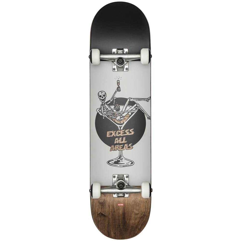 G1 Excess 8"" Complete Skateboard White /brown - Foto 1