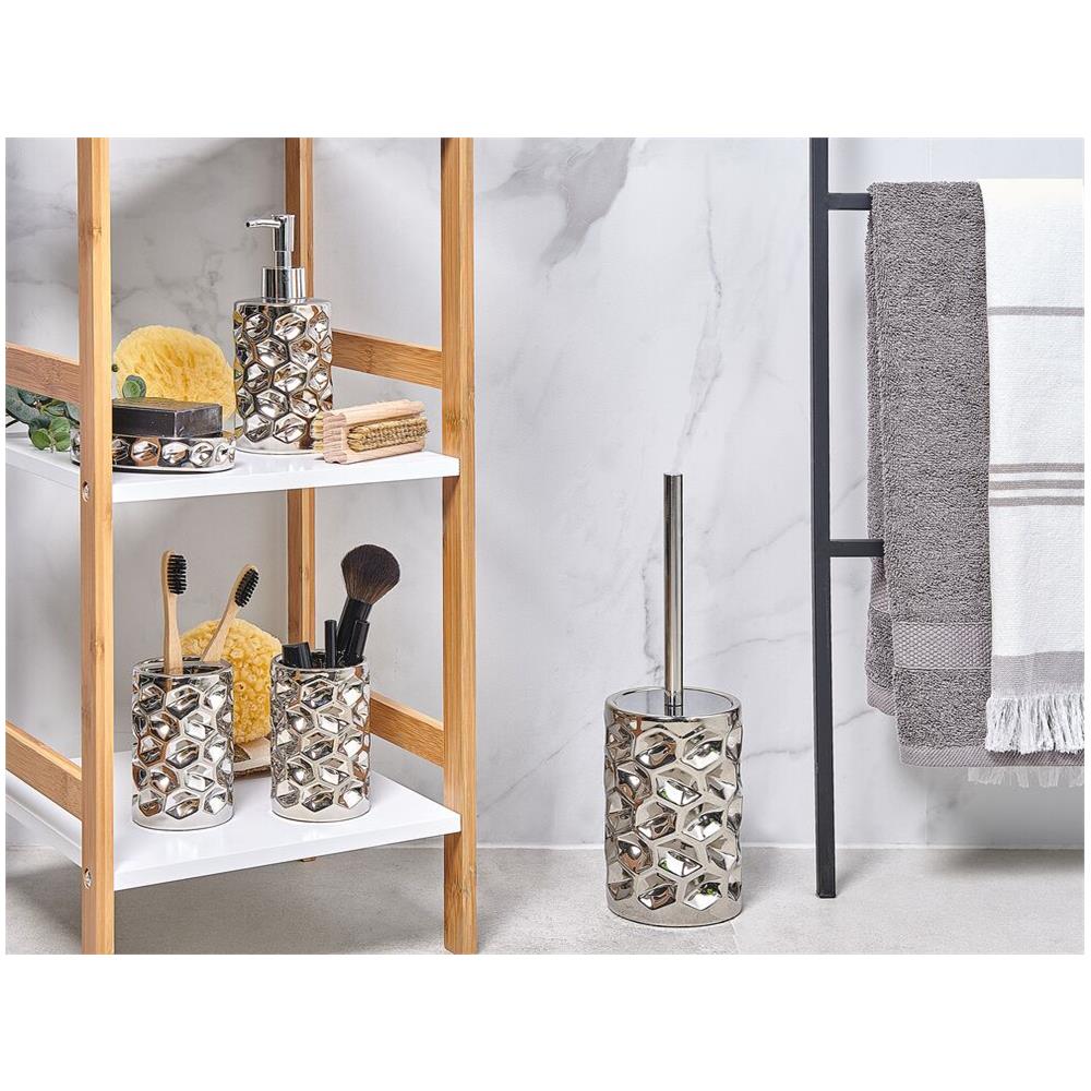 Set 5 Accessori Bagno Color Argento Tirua - Foto 2