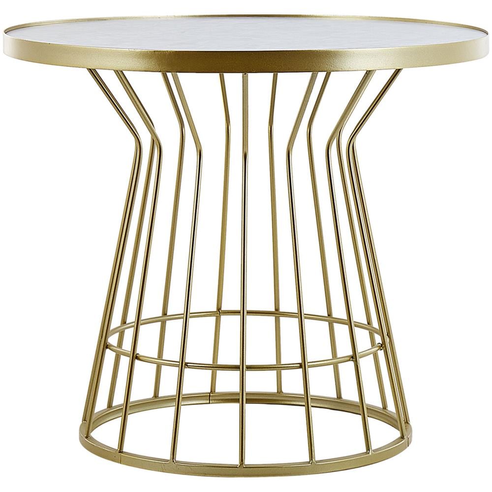 Tavolino Da Caffè Oro Con Effetto Marmo Concan - Foto 1