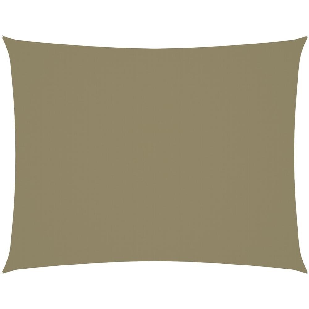 Parasole a Vela Oxford Rettangolare 2,5x4 m Beige - Foto 1