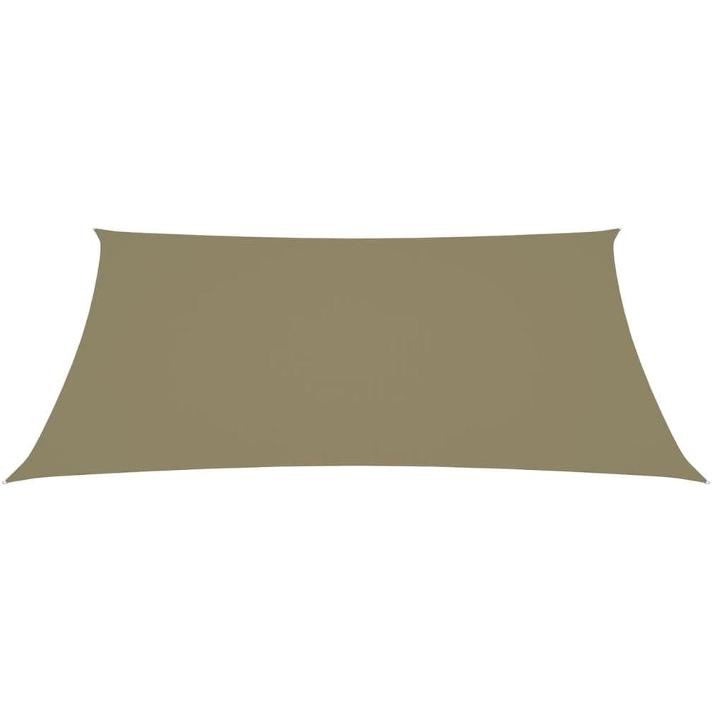 Parasole a Vela Oxford Rettangolare 2,5x4 m Beige - Foto 3