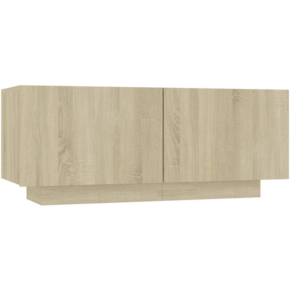 Comodino Rovere Sonoma 100x35x40 cm in Legno Multistrato - Foto 2