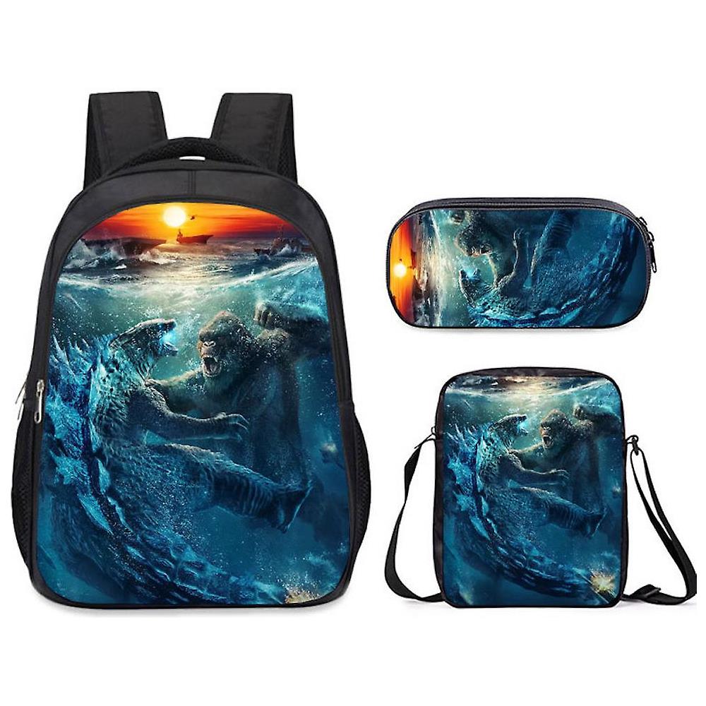 ANGYANG Zaino casual Note musicali in bianco e nero Zaino classico Borsa da scuola resistente all'acqua Zaino casual con tasche laterali