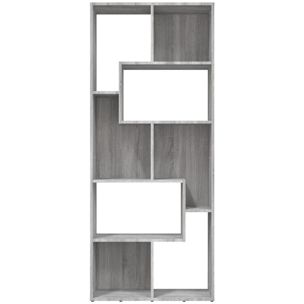 Libreria Grigio Sonoma 67x24x161 Cm In Legno Ingegnerizzato - Foto 4