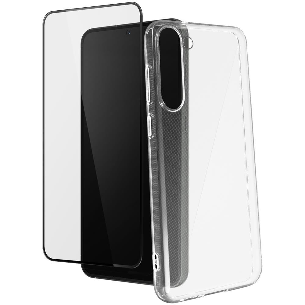 Pack Cover + Vetro Temperato 9h Samsung Galaxy S23 Plus 4smarts Trasparente - Foto 1