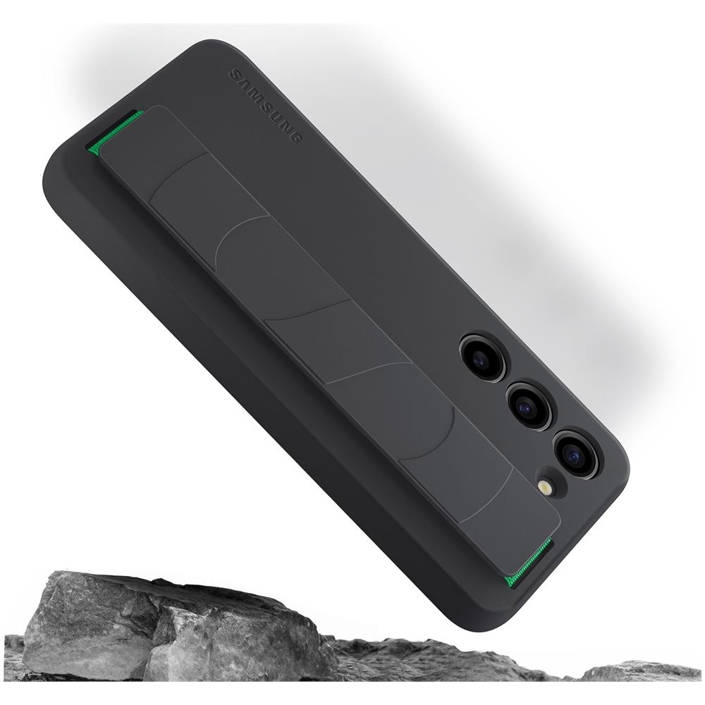 Cover Samsung S23 Plus Silicone Cinturino Originale Silicone Grip Case Nera - Foto 2