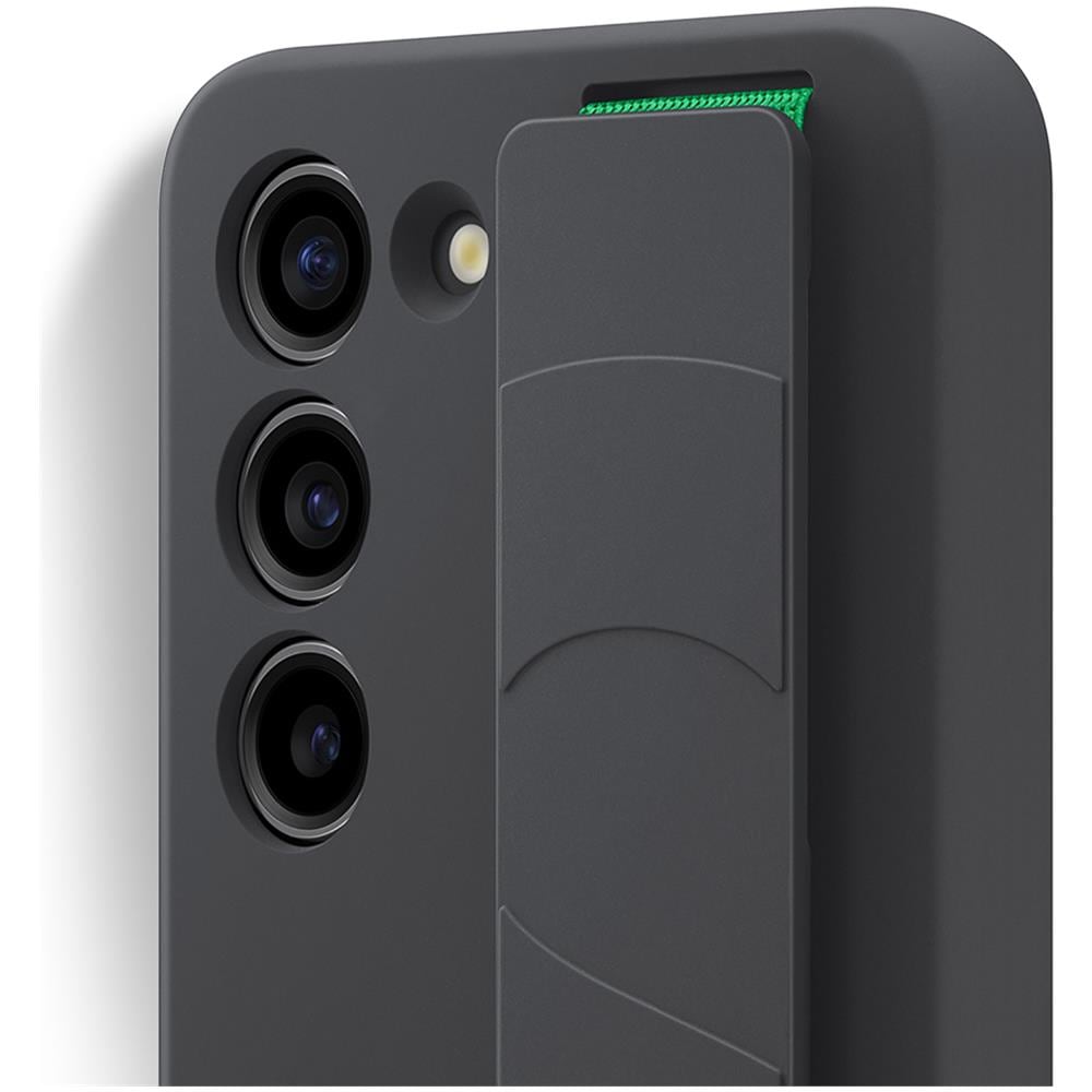 Cover Samsung S23 Plus Silicone Cinturino Originale Silicone Grip Case Nera - Foto 5