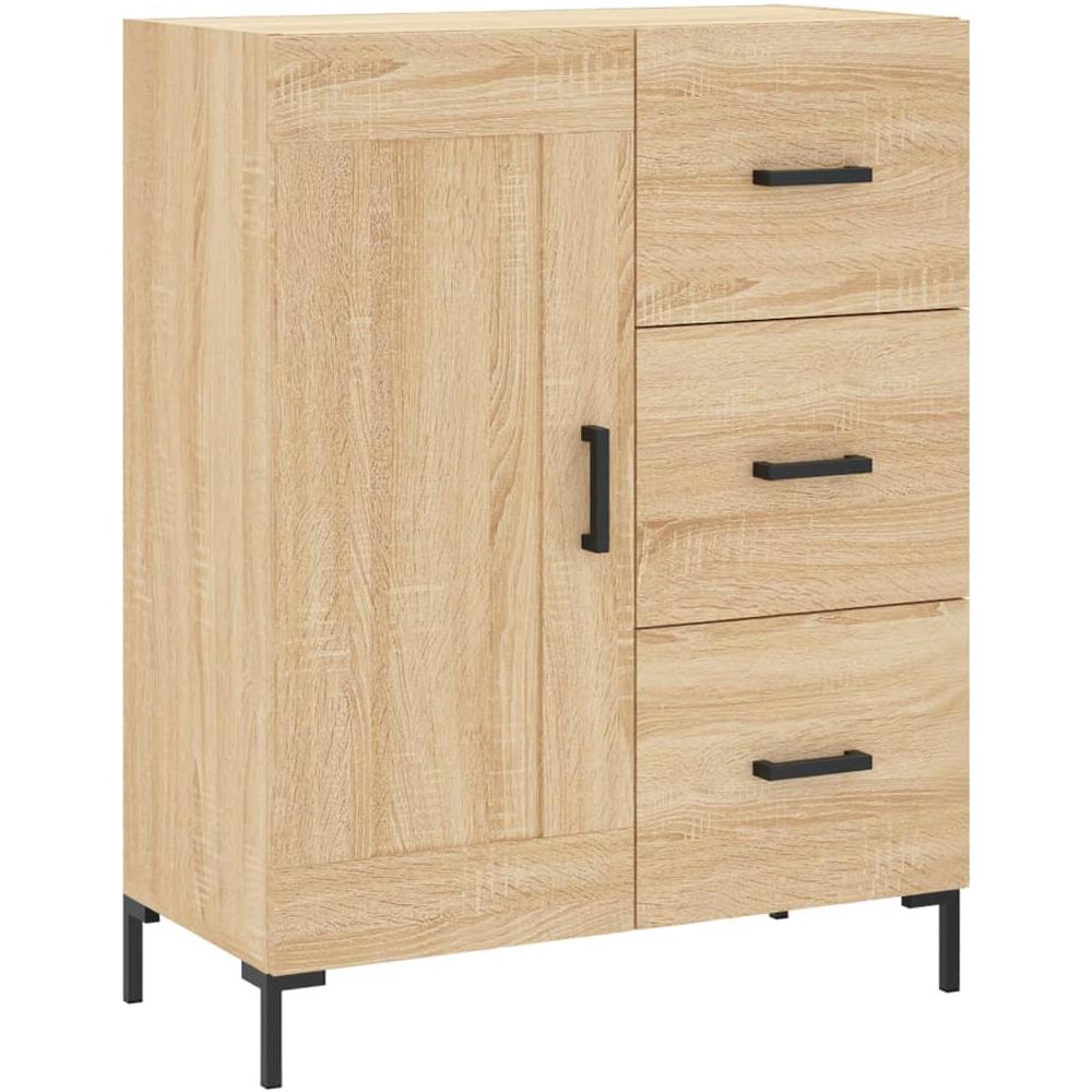 Credenza Rovere Sonoma 69,5x34x90 Cm In Legno Multistrato - Foto 2