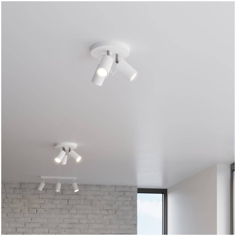 Lampada A Soffitto Ring 3p Bianco Sl. 1015 - Moderno Lampade Da Soffitto Bianco 18x20x20 Cm - Foto 1