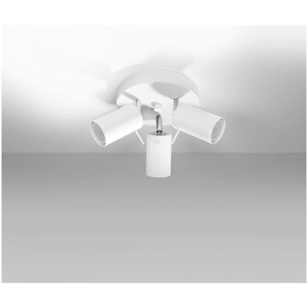 Lampada A Soffitto Ring 3p Bianco Sl. 1015 - Moderno Lampade Da Soffitto Bianco 18x20x20 Cm - Foto 2